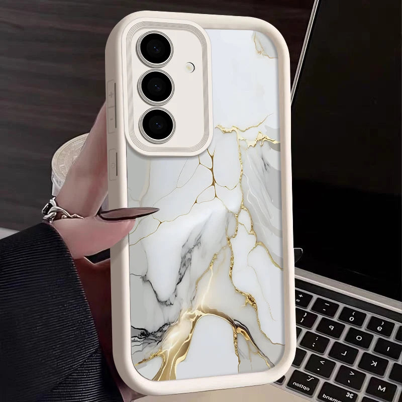 Elegante Marmorhülle für Samsung Galaxy Soft Design