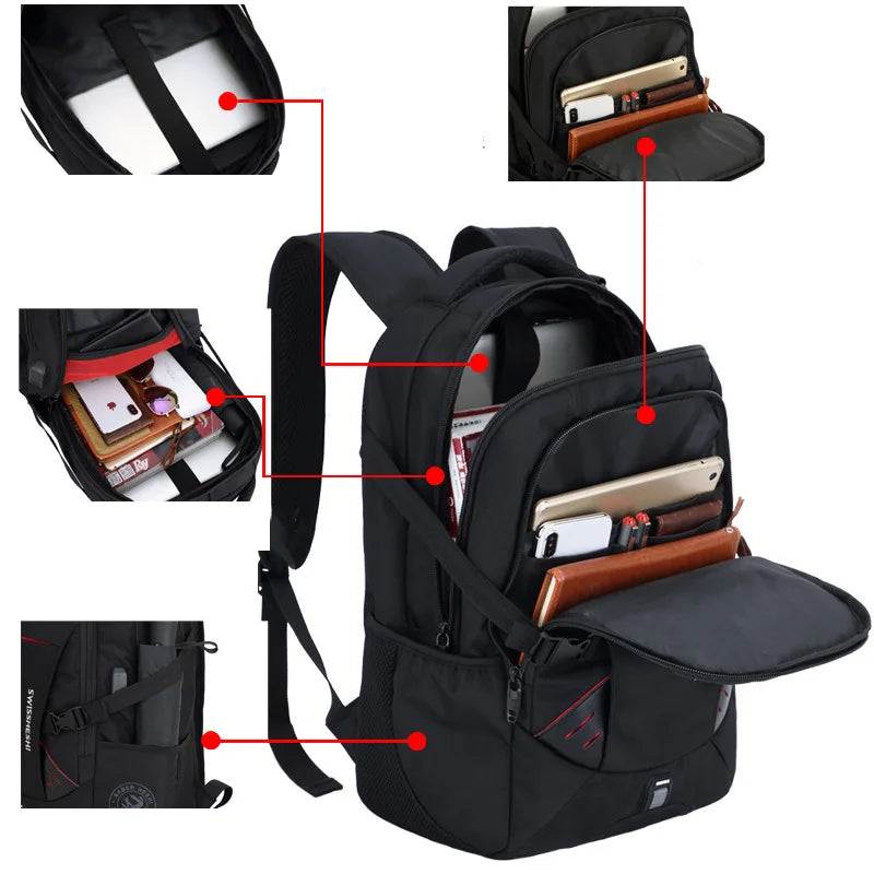 Multifunktionaler Herren Laptop-Rucksack 17"