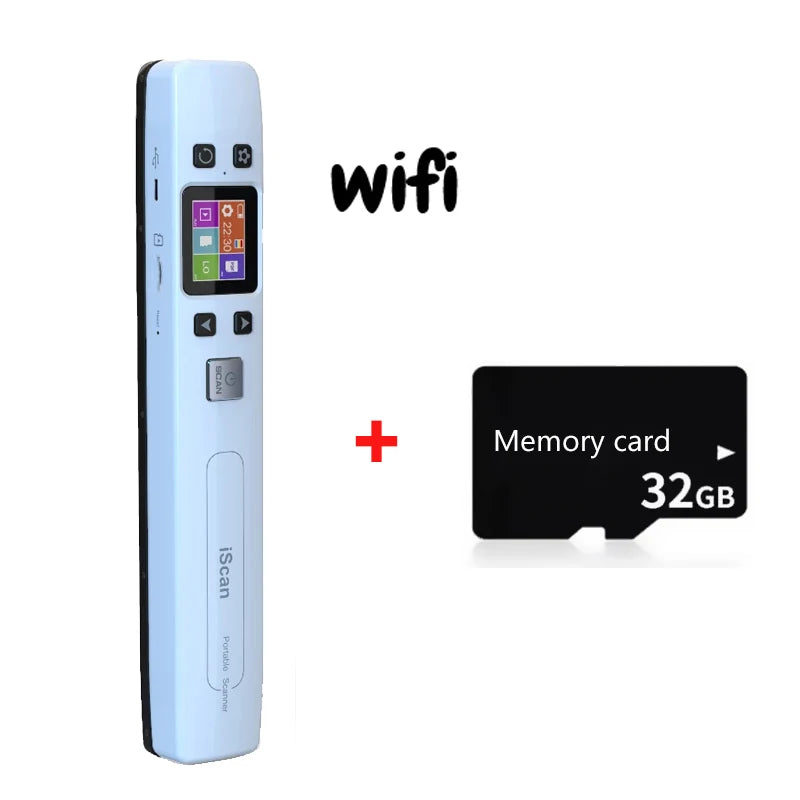 Tragbarer iScan Foto-Dokumentenscanner 1050 DPI WiFi