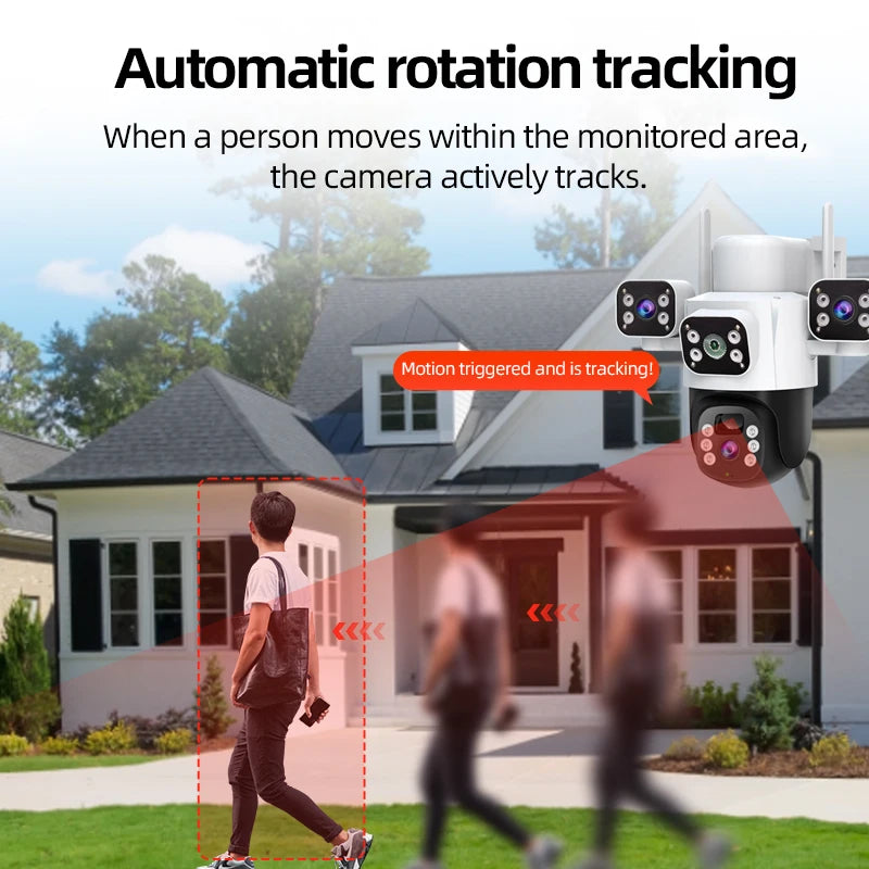 12MP Solar WLAN Überwachungskamera mit PTZ & 6K