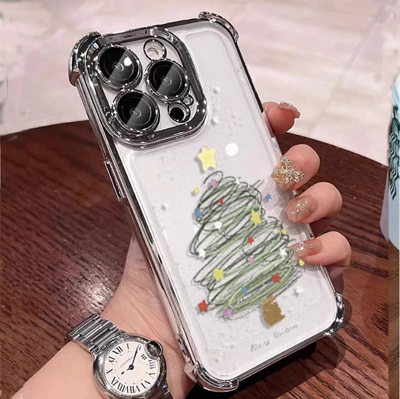 Winterliche Weihnachts TPU Silikonhuelle fuer Google Pixel 8 9 10 Schutz