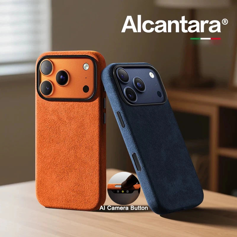 Premium Alcantara MagSafe case for iPhone 17