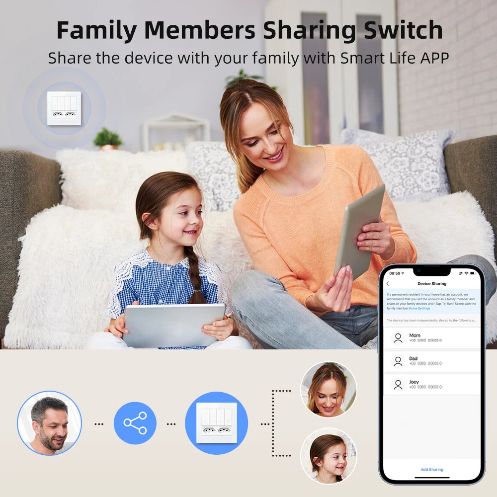 WLAN Smart Schalter und Steckdose 4x4 Brasilien