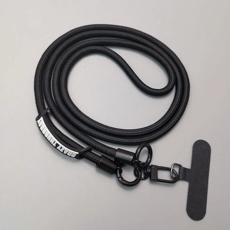 Langes einfarbiges Crossbody-Handylanyard mit Clip