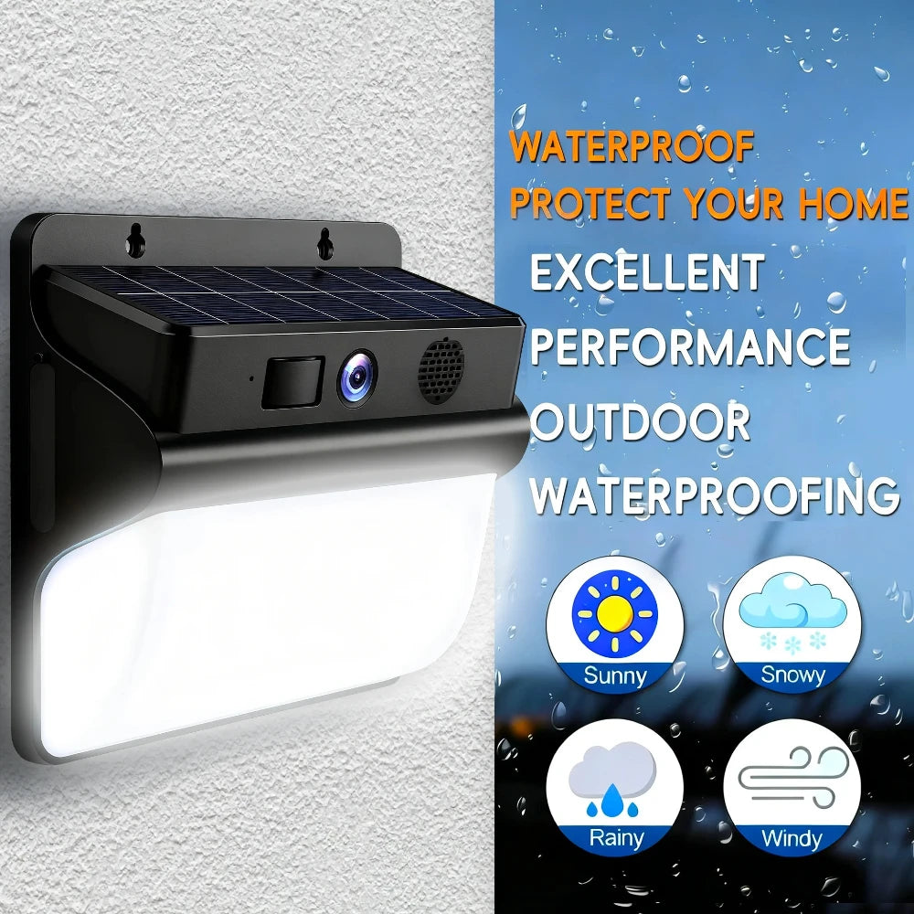 Solar WLAN Kamera 2K Outdoor mit Akku & Spotlight
