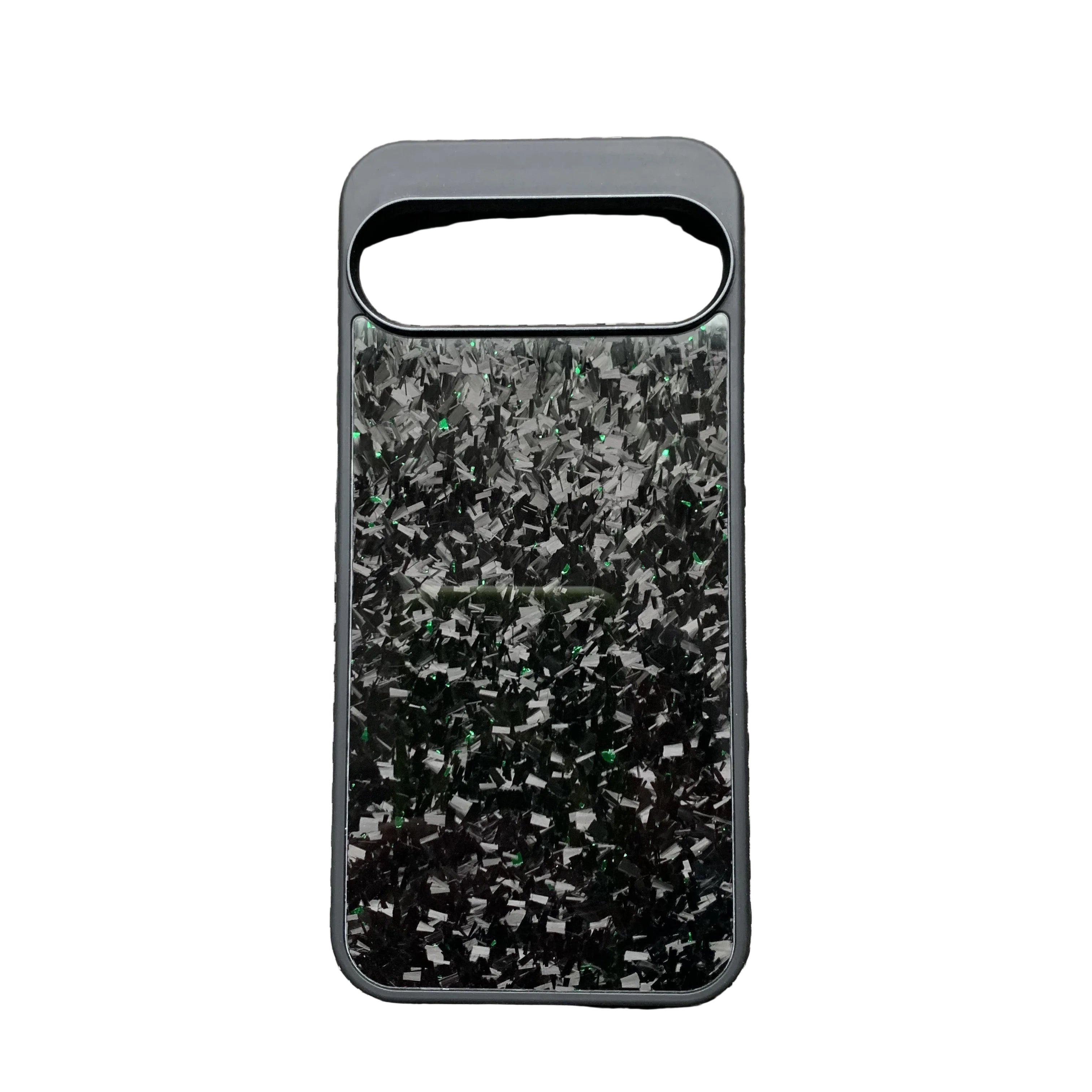 Carbon Fiber Hülle Grün für Google Pixel 9