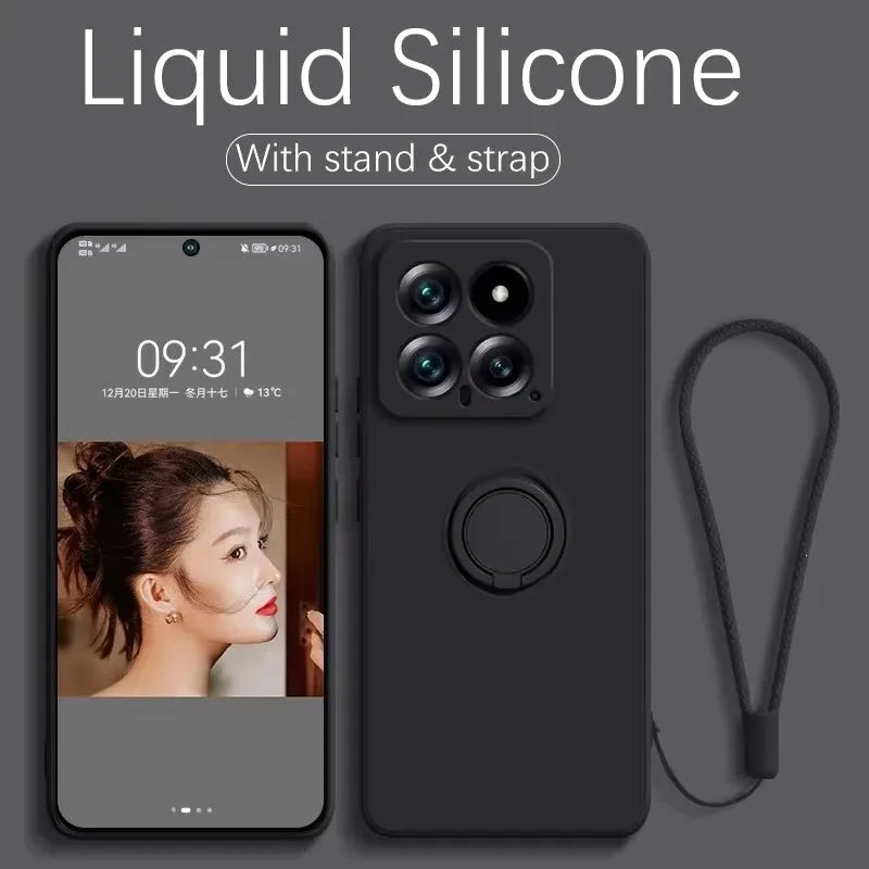 Luxus Silikon Magnet Handyhülle Stand