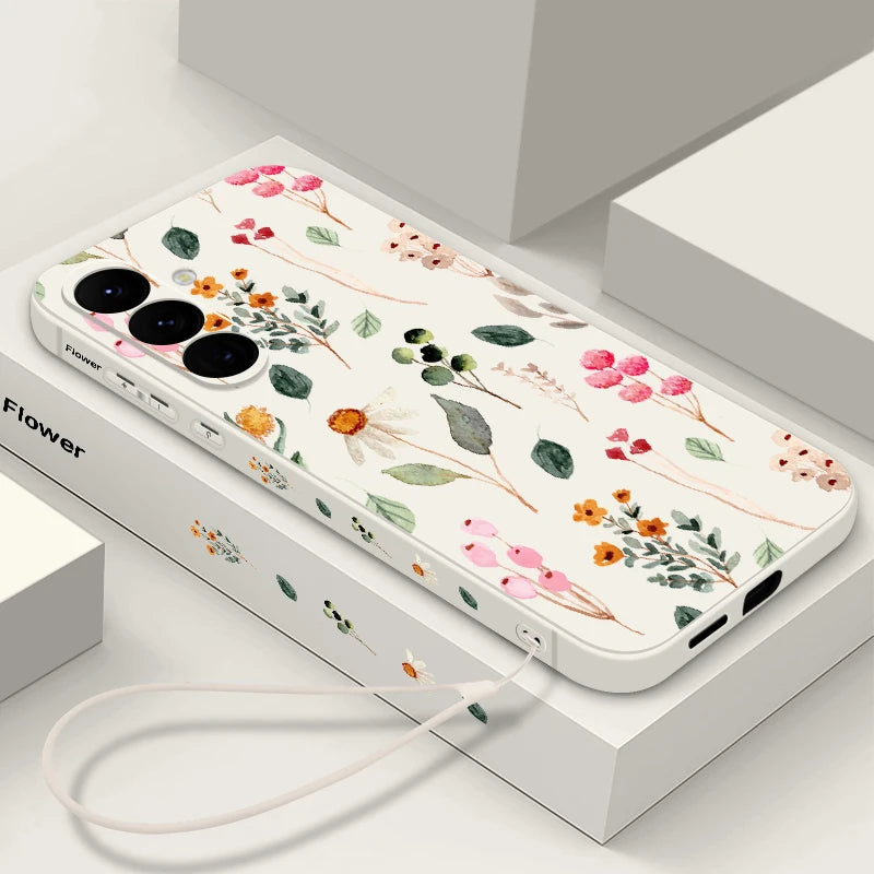 Luxus Blumenhülle mit Band Samsung