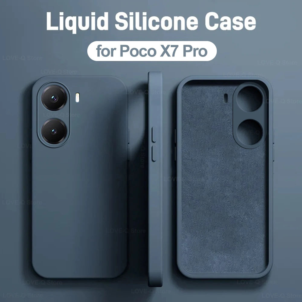 Poco X7 Pro Silikon Stoßfeste Hülle