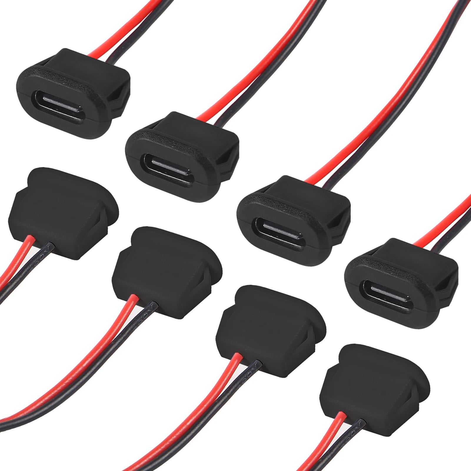 5er Set Typ-C 2Pin wasserdichter Stecker