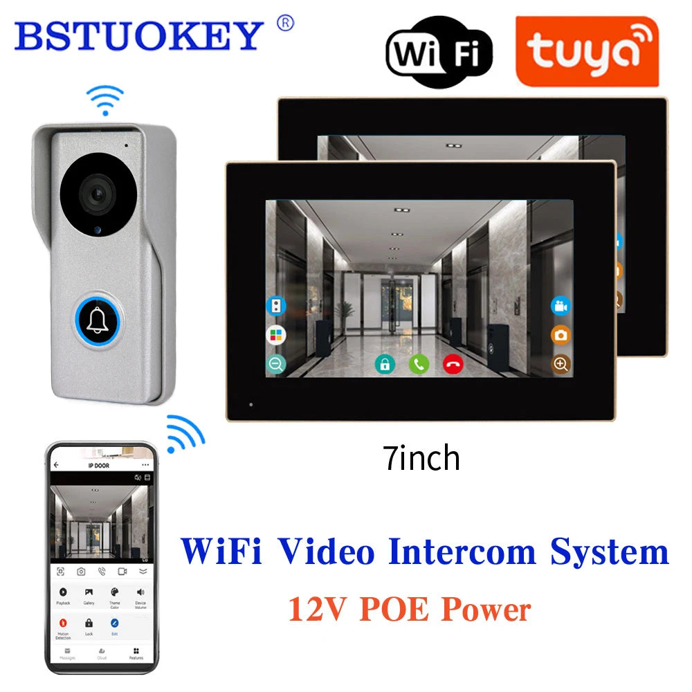 Tuya WLAN Video-Türklingel mit 1080P IP Intercom