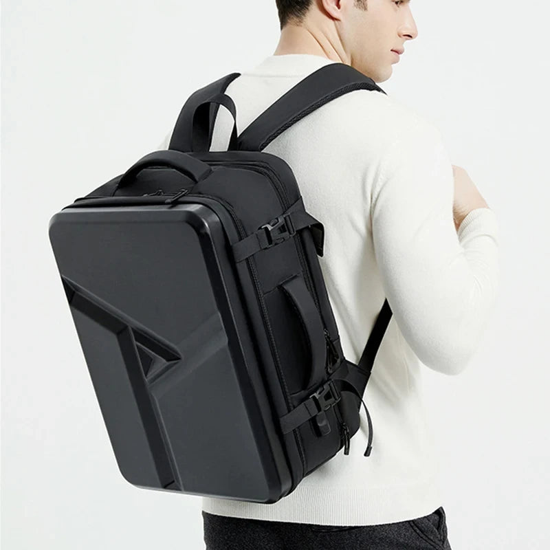 Herren 17" Laptop Rucksack Hartschale