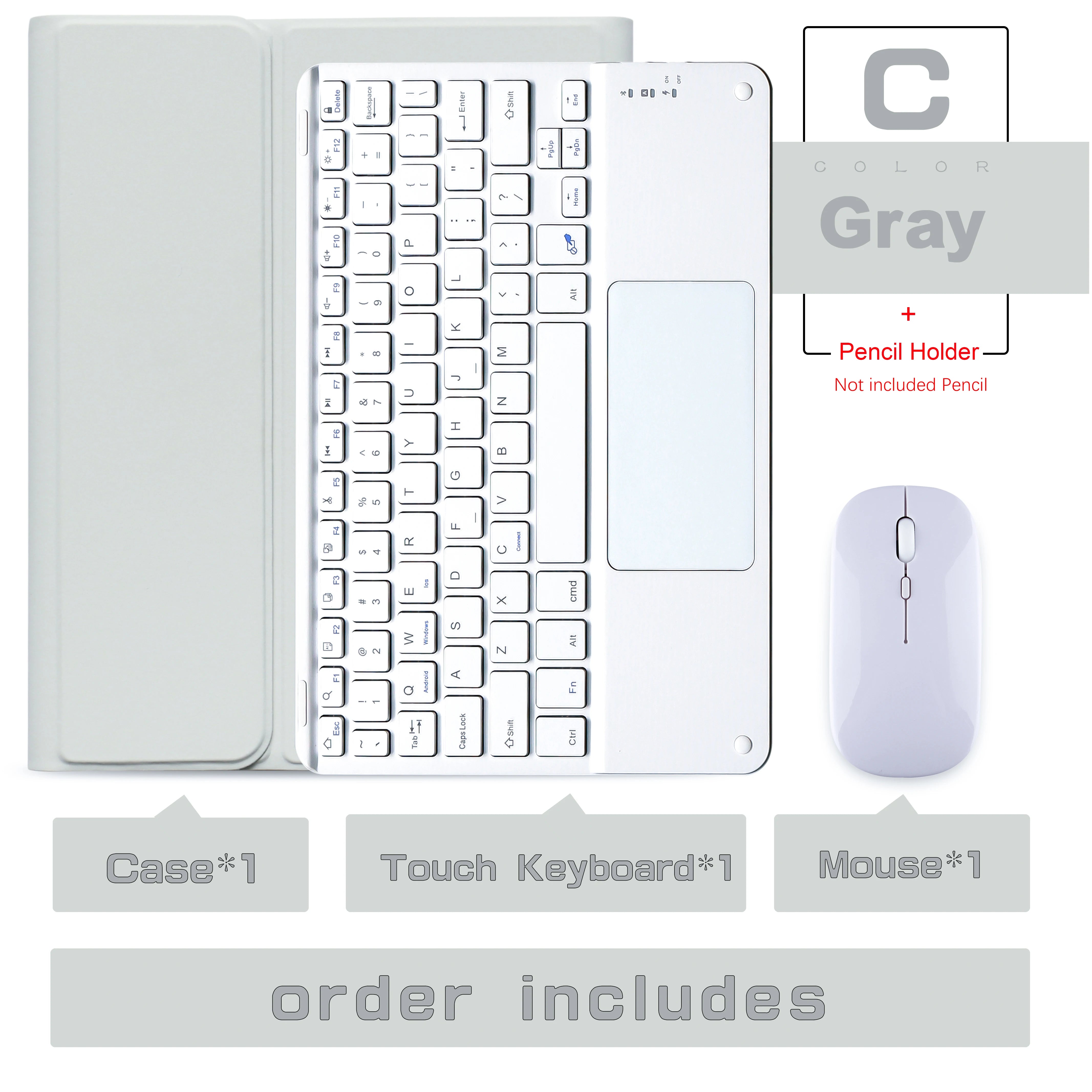 Kabellose Tastatur & Maus für iPad Hülle