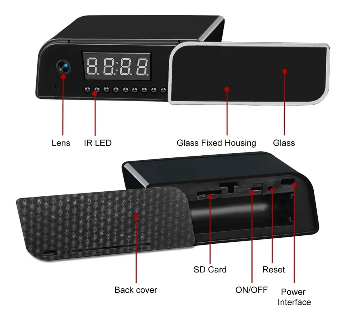 4K Mini-Uhr Kamera mit WLAN und Nachtsicht