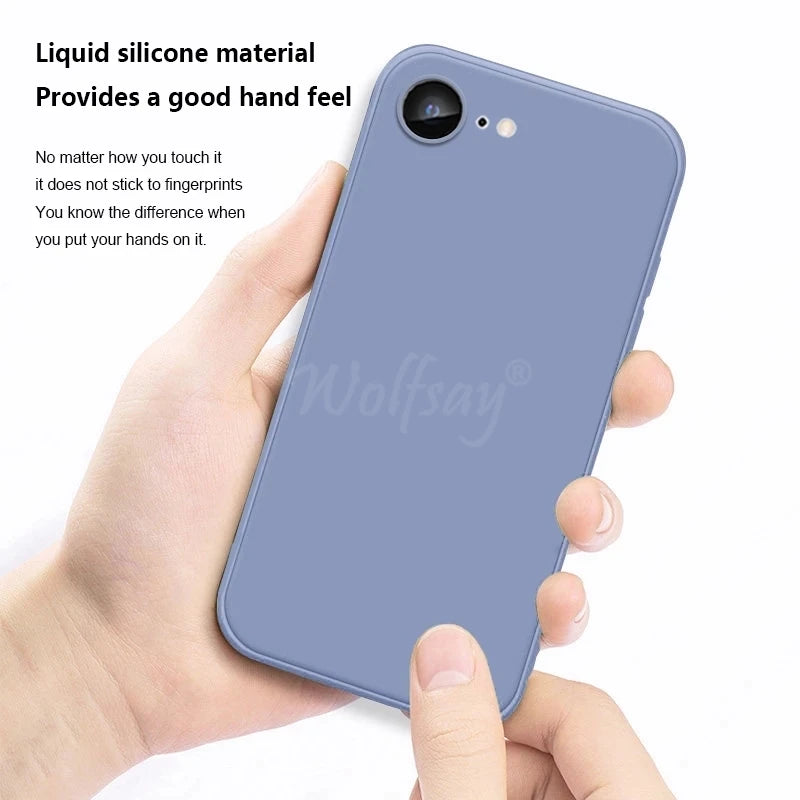 iPhone 16e Silikonhülle Flüssig Gummi