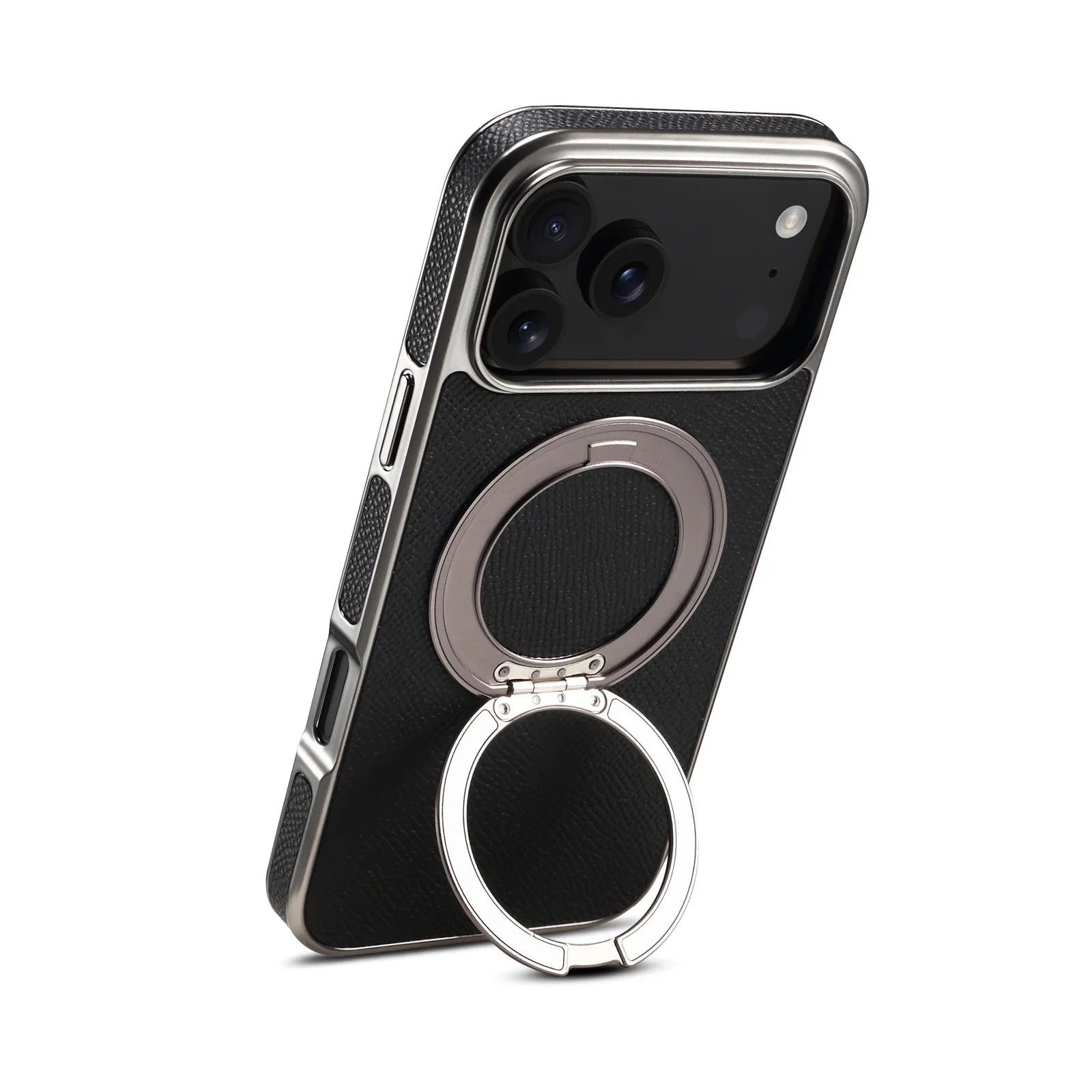 Echtleder Hülle mit Ringhalter für iPhone 17 Pro Max