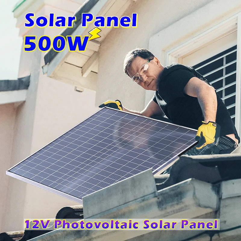 500W Solar-Powerbank Kit mit 12V/18V Panel