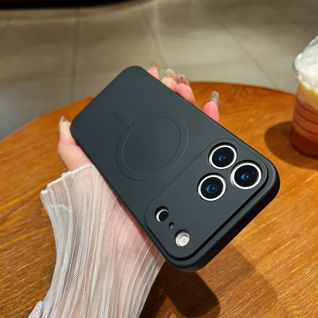 Luxus Magsafe Silikonhülle für iPhone 17 Pro Max