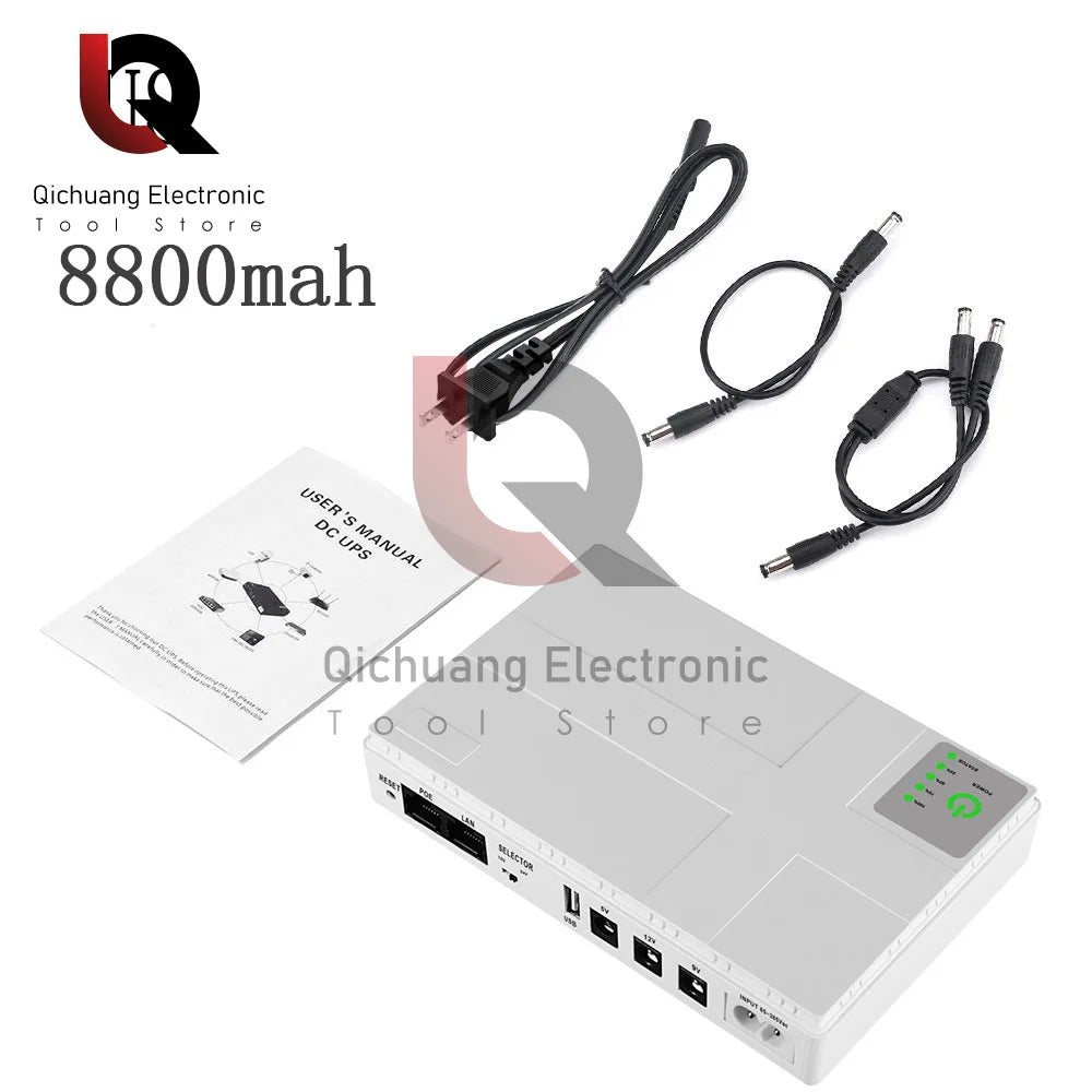 Power Bank 8800/10400mAh UPS 5‑24V Notstrom