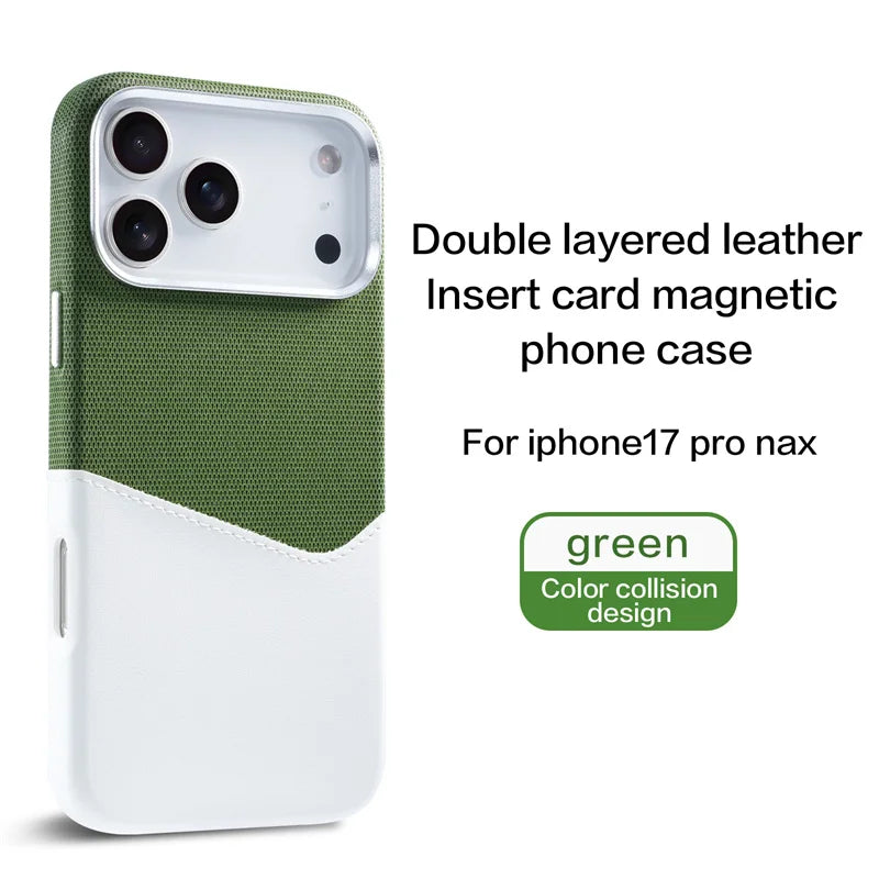 Kartenhalter MagSafe Ledertasche für iPhone 17 Pro Max