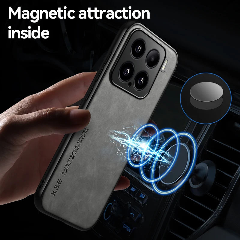 Xiaomi 15 Lederhülle mit Softback