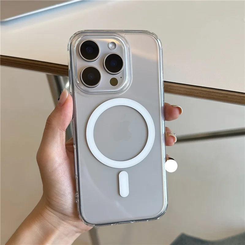 Transparente MagSafe-Hülle mit Kameraschutz iPhone 17