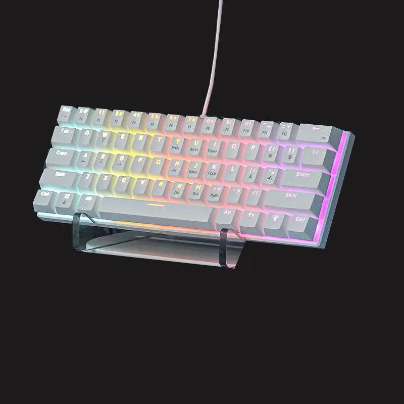 60 % Mechanische Gaming-Tastatur Weiß