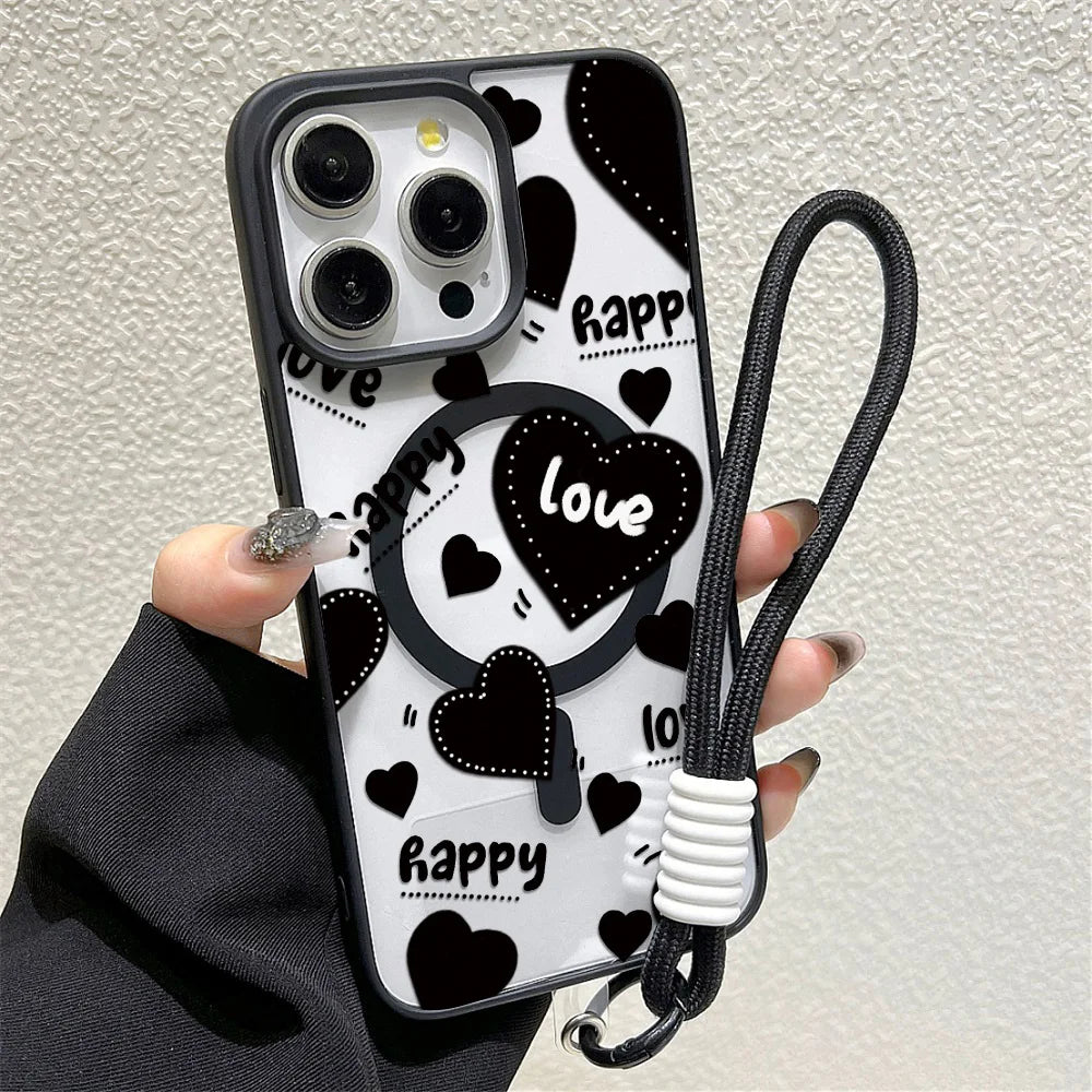 Leoparden Muster Klare Magnet Hülle für iPhone