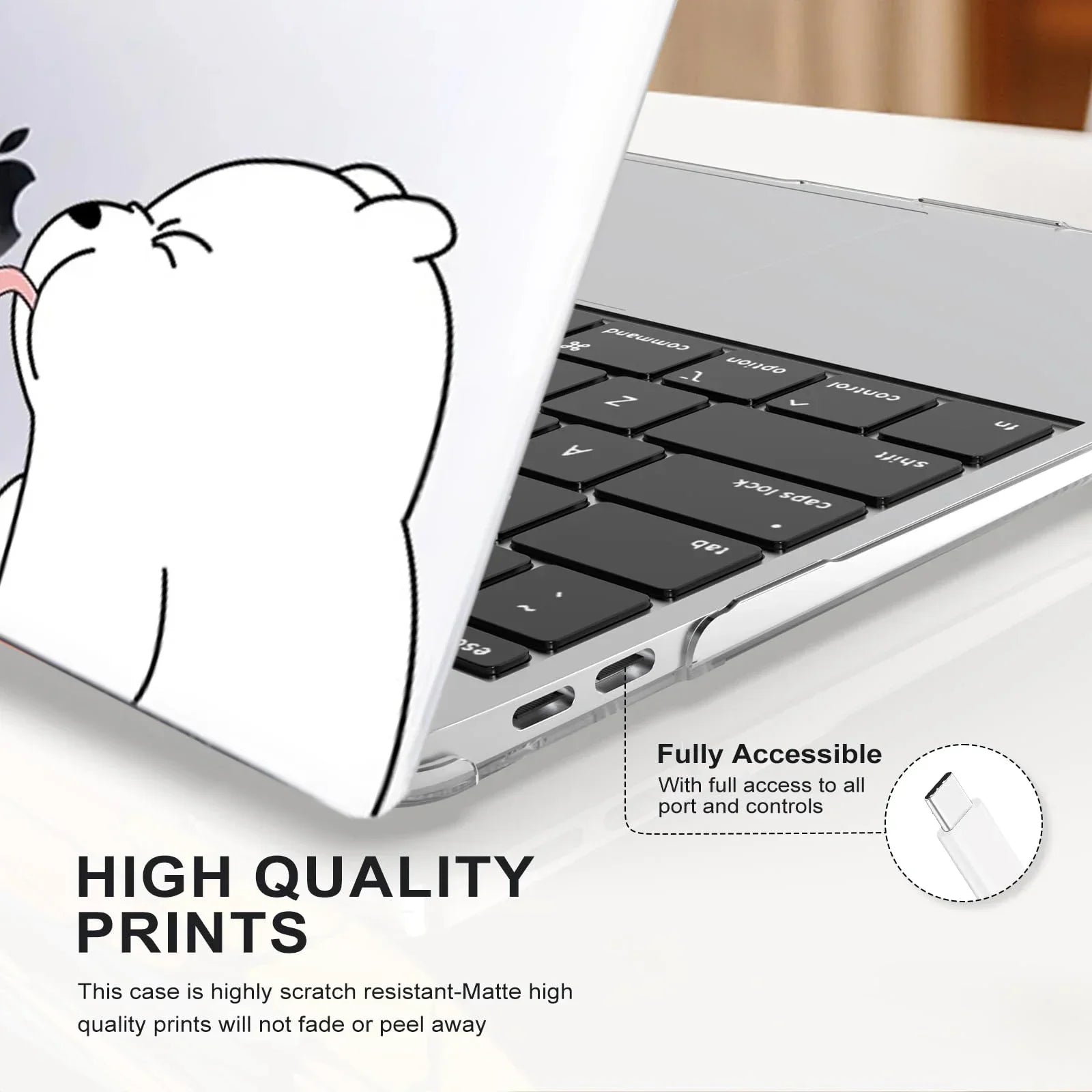 Hartschalenetui mit Druck für MacBook