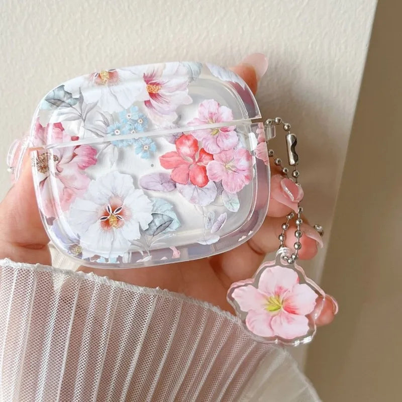 Blumen Silikonhülle für AirPods 1 2 3 4 Pro