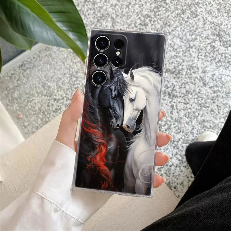 Galoppierende Pferde Hülle für Samsung Galaxy S25 Ultra