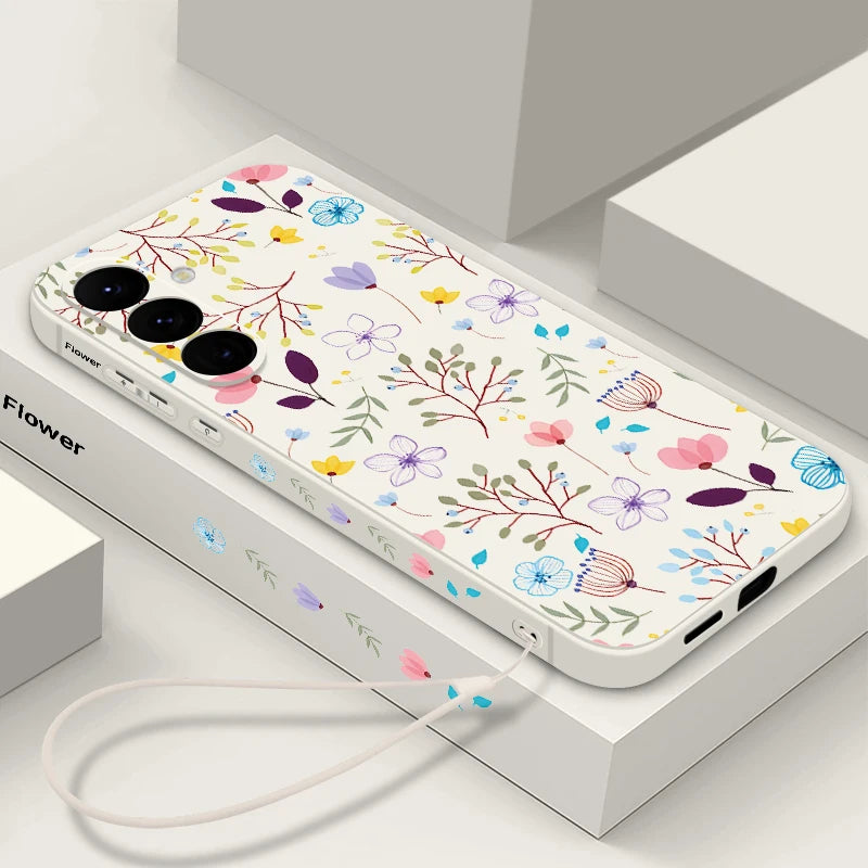 Luxus Blumenhülle mit Band Samsung