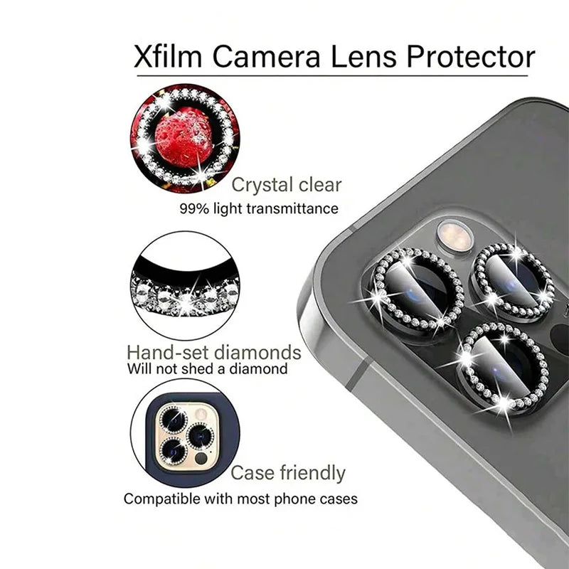 Bling Diamant Kamera Schutz iPhone
