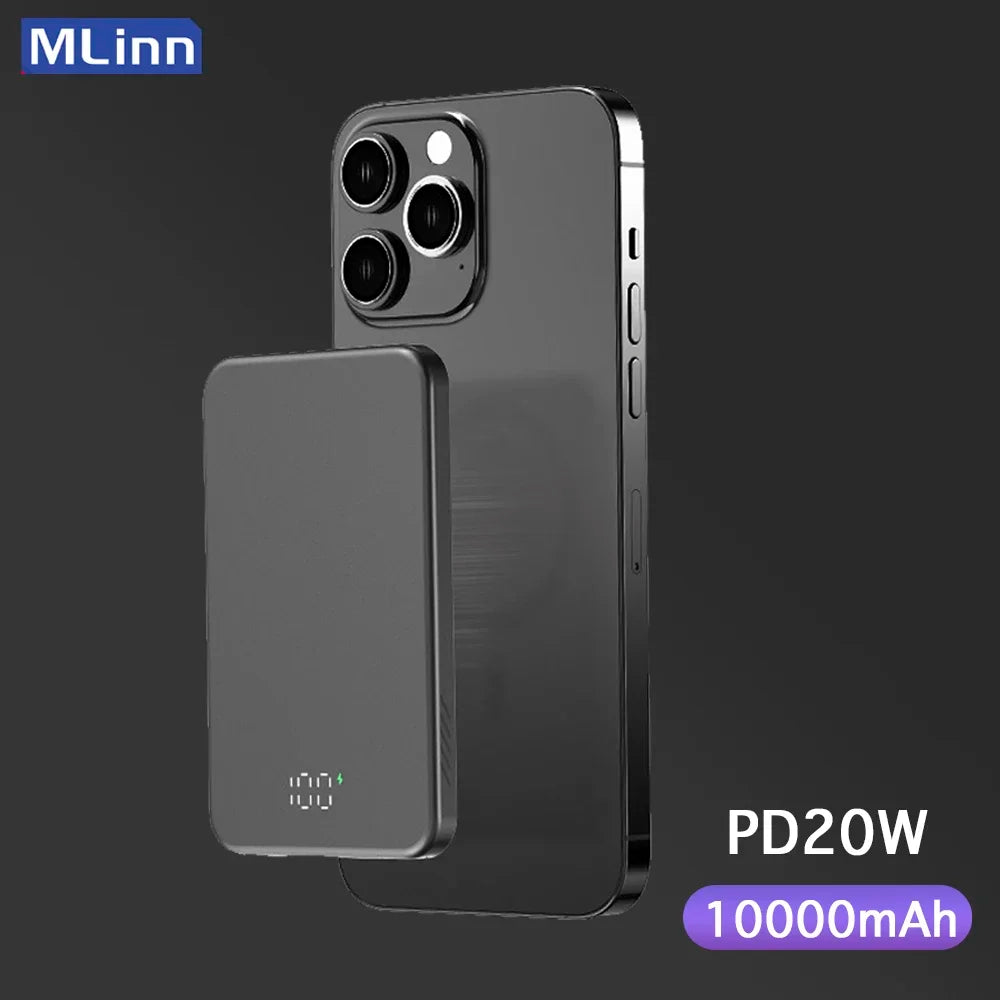 Mini Powerbank 10000mAh Magnetisch