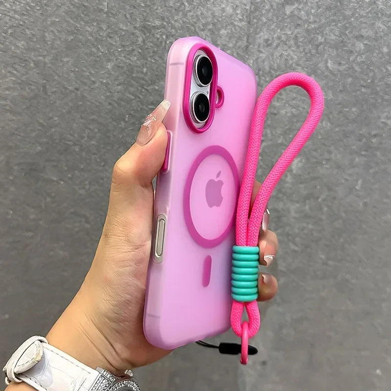 Candy-Farbige Magsafe Hülle mit Band
