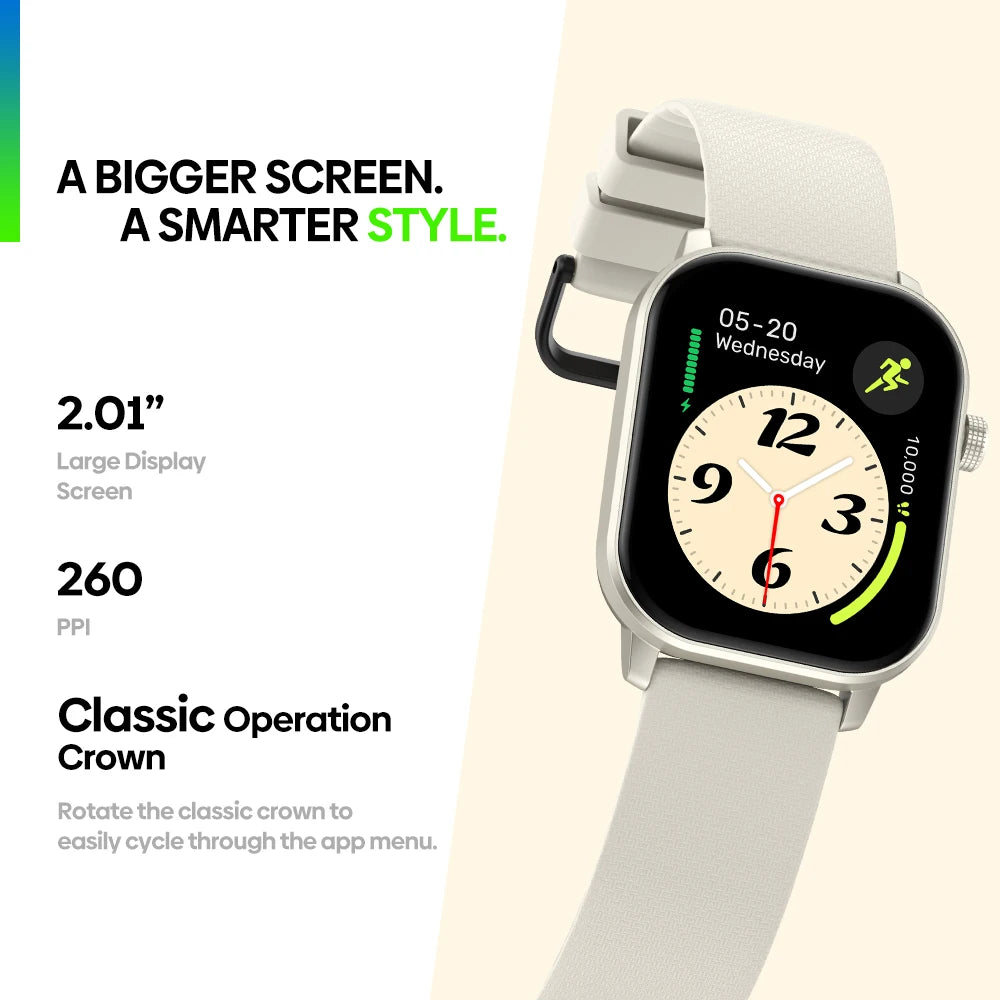 2025 GPS Sport Smartwatch 2.01" Anrufe Herzfrequenz SpO2