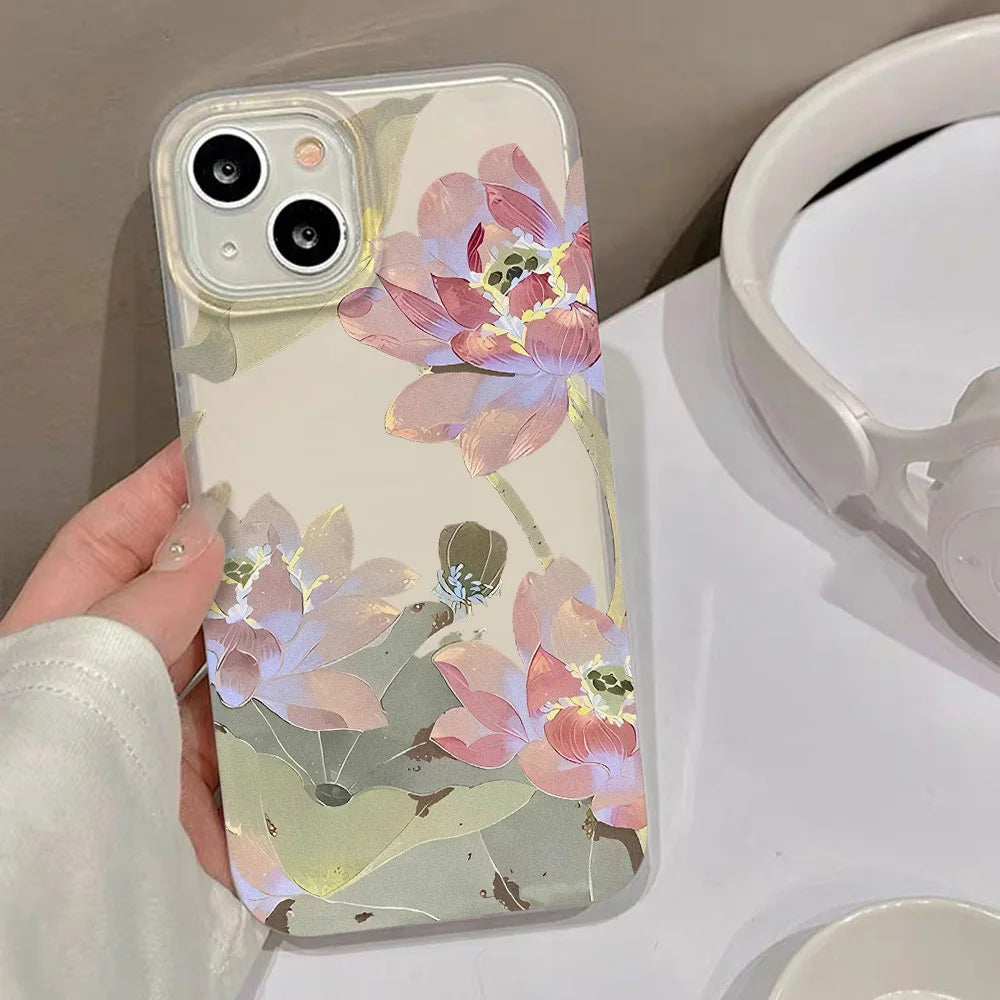 Floral phone case for iPhone 17 Pro Slim Case