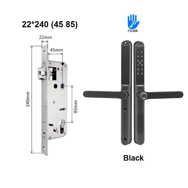TTLock Aluminium Smart Türschloss Fingerabdruck Passwort RFID