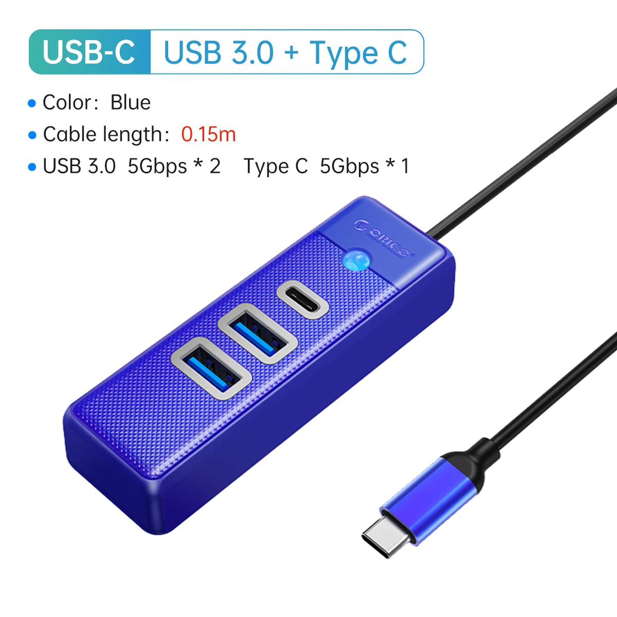 ORICO USB 3.0 HUB 4-Port Typ-C Splitter