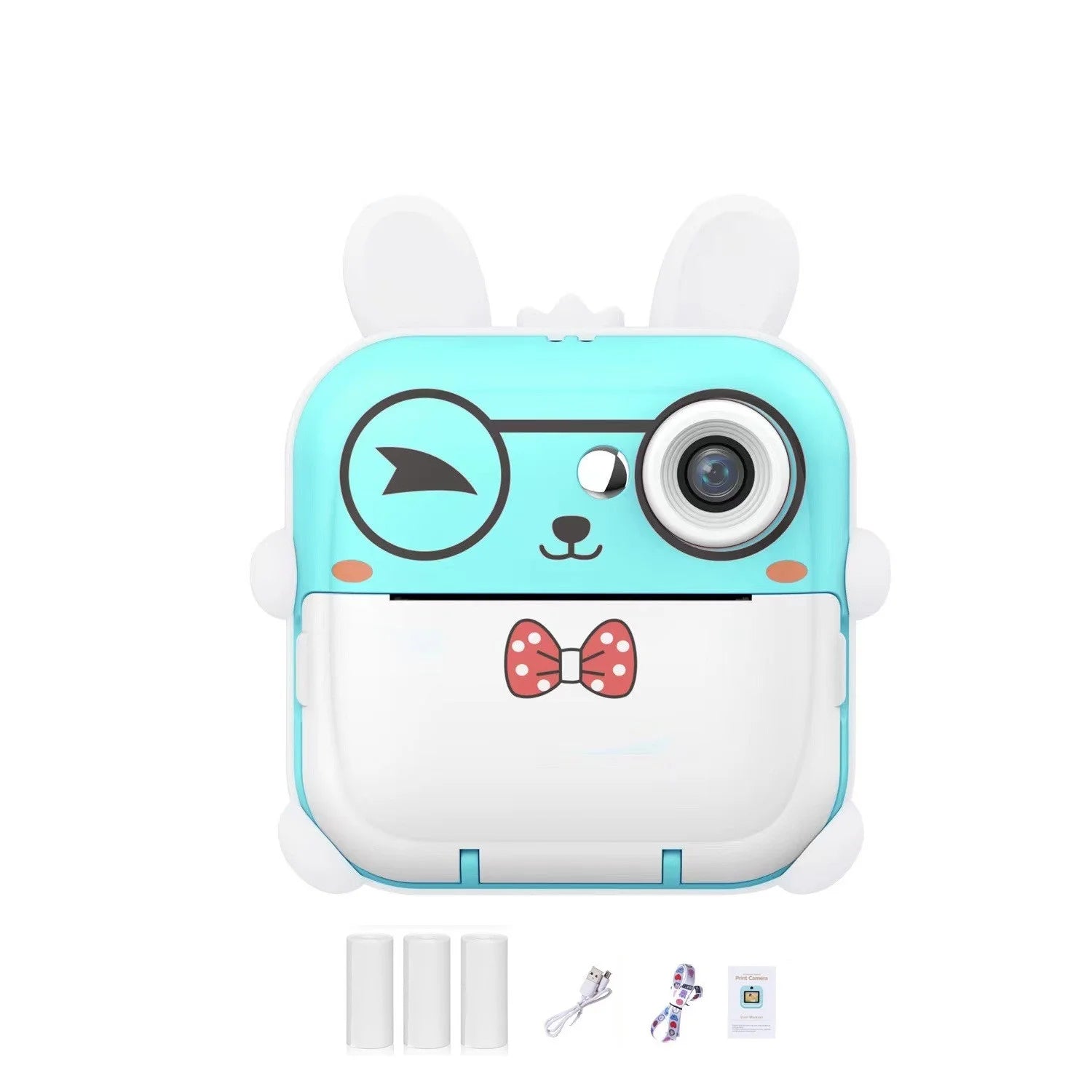 Kinder 1080P HD Digitalkamera Mini Thermodrucker