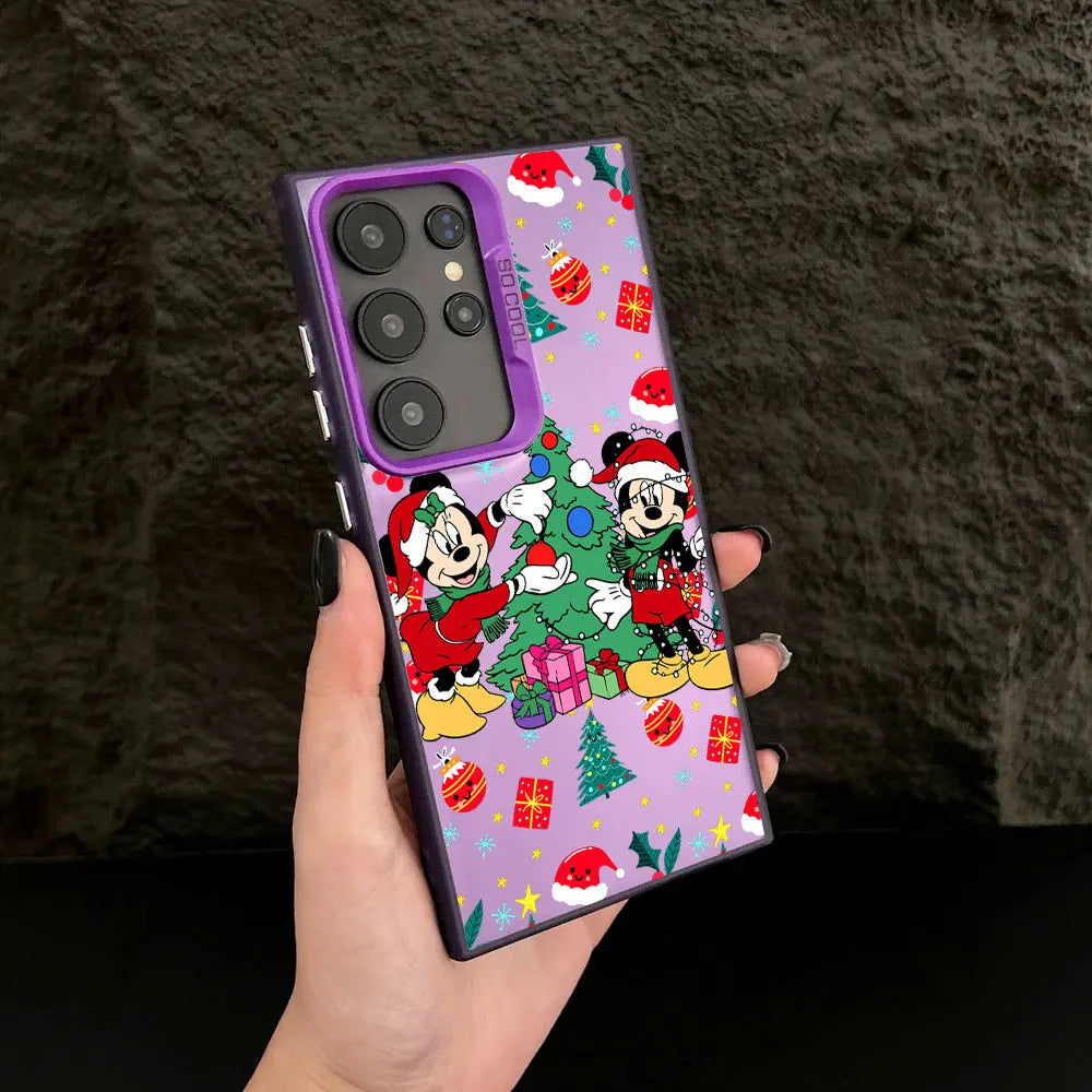 Mickey Minnie Weihnachts Handyhülle für Samsung S25