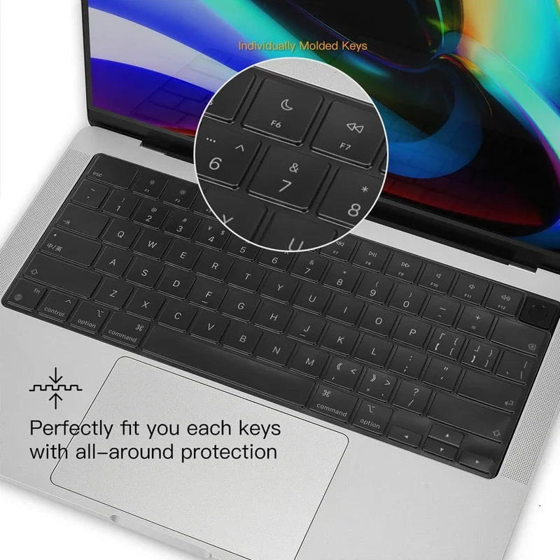 Tastaturabdeckung für MacBook Air/Pro M1–M3