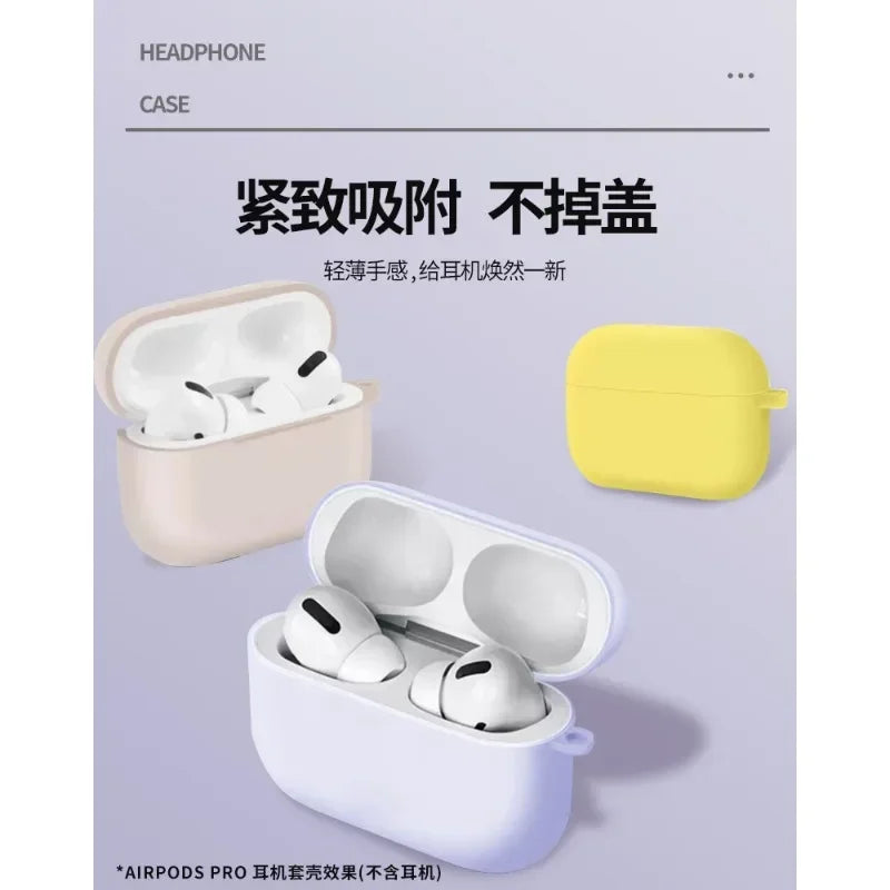 Rosa Silikon Airpods Hülle Schutzcase