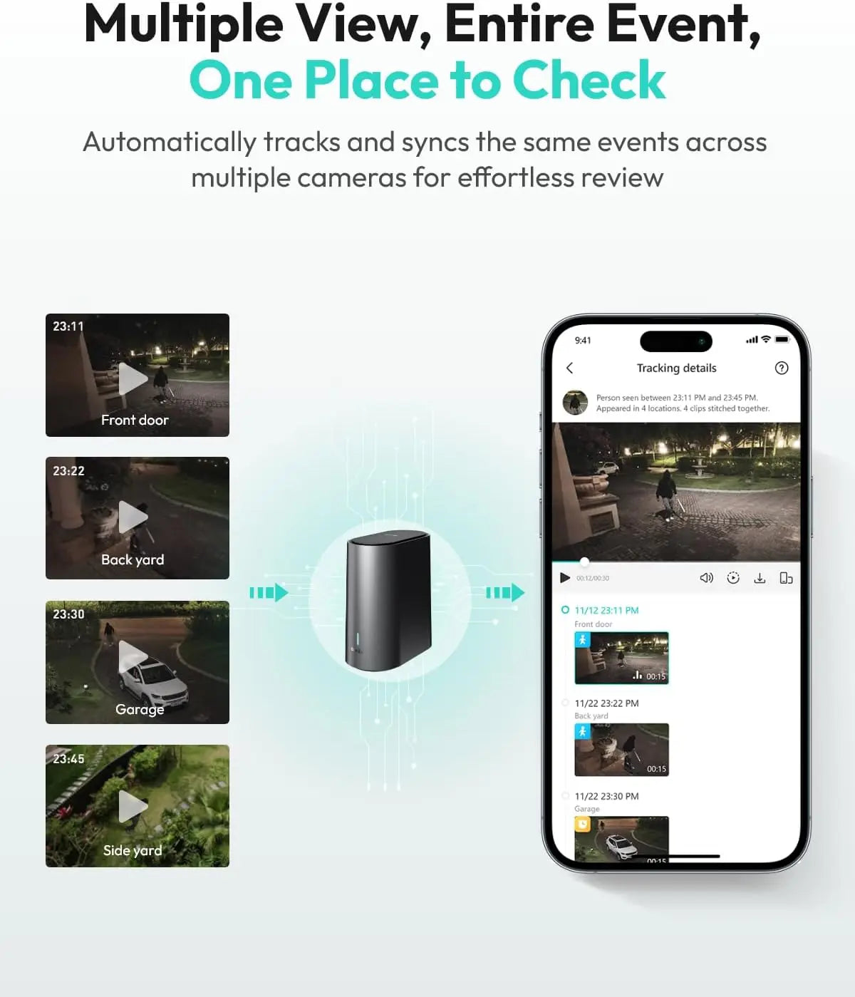 4K Solar WLAN Überwachungskamera mit KI und 360° PTZ