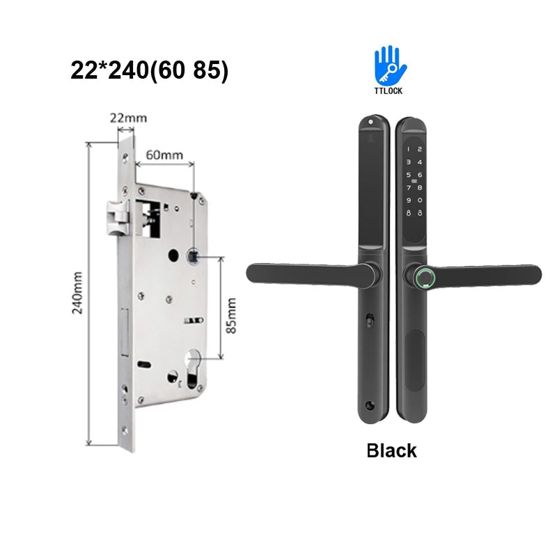 TTLock Aluminium Smart Türschloss Fingerabdruck Passwort RFID