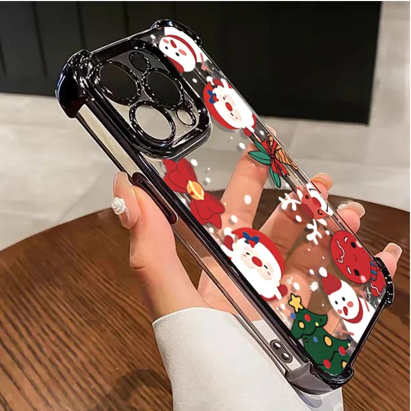 Pixel 10 9 8 Huelle Weihnachten Silikon Bumper Elch Schneemann Design