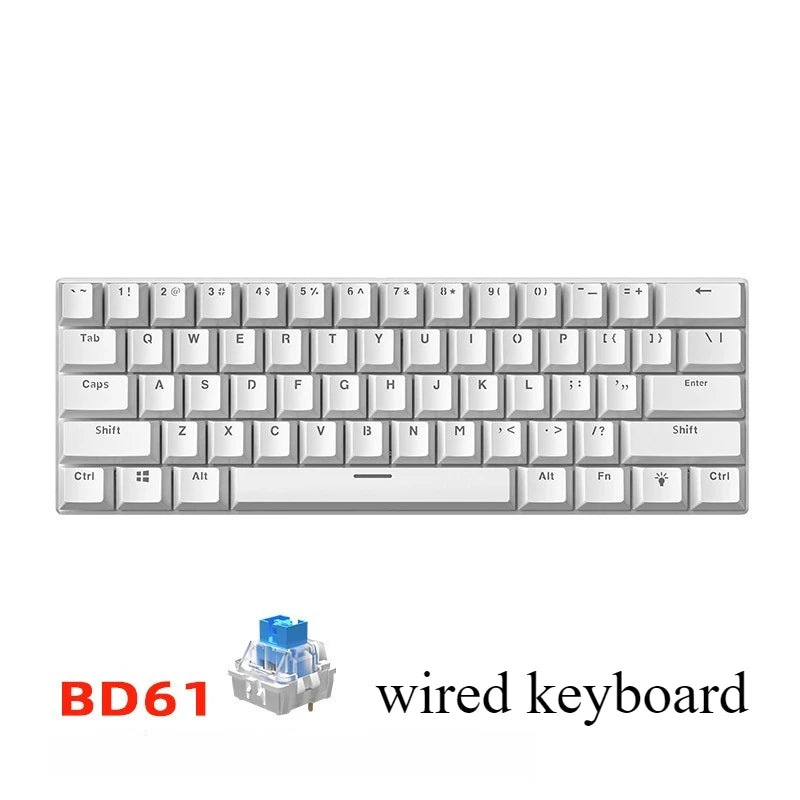 60 % Mechanische Gaming-Tastatur Weiß