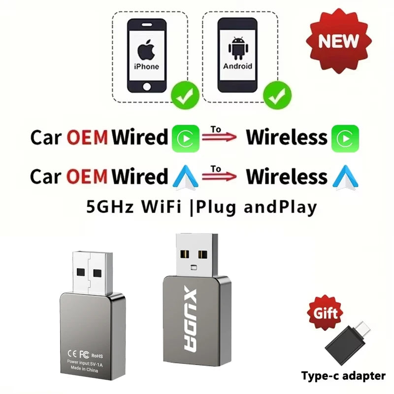 Wireless CarPlay Adapter 2025 für Nissan