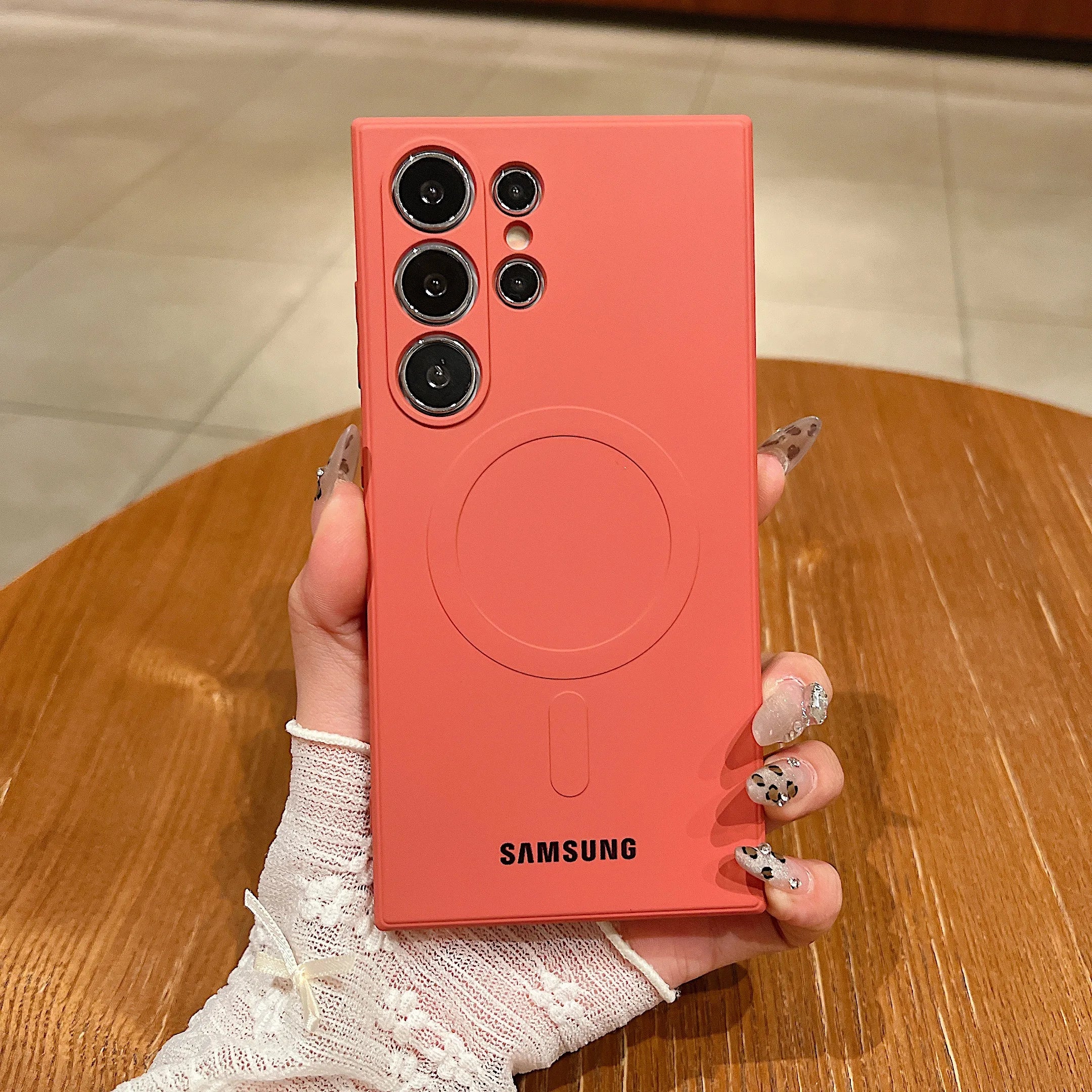 Luxus Silikon-Magnethülle Samsung