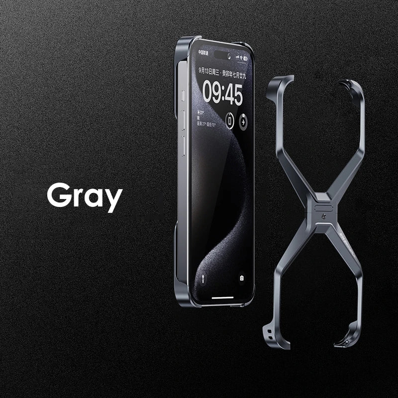 Luxuriöse Aluminiumhülle iPhone 16–13 Pro Max